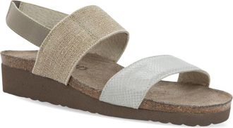 Naot Amy Slingback Sandal in Beige Lizard/Beige at Nordstrom, Size 6Us