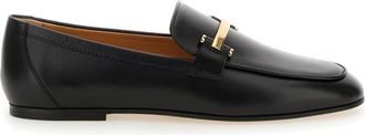 Tod's Black Leather Loafers