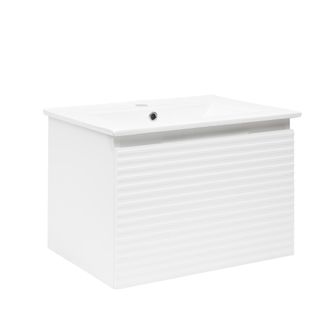 Puma Naturel - Mueble De Ba&ntilde;o Con Lavabo Savona 58x43x44,8 Cm, Blanco Brillante (savona60bi)