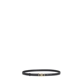 Ferragamo Belts, female, Black, Size: 90 CM Gancini Leather Belt