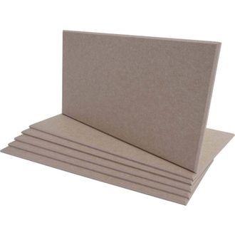 Hhg [nunca Usado] Lote De 6 Paneles Ac&uacute;sticos De Pared Hhg-576, Paneles Ac&uacute;sticos De Pared, Fonoabsorbentes 1m2 60x30cm, Marr&oacute;n Claro