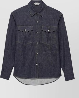 J.W.Anderson oversized denim shirt long sleeves pockets