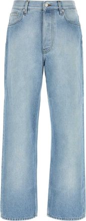 Dries Van Noten Mens Denim Pine Jeans - Light Grey Cotton - Size 31 (Waist)