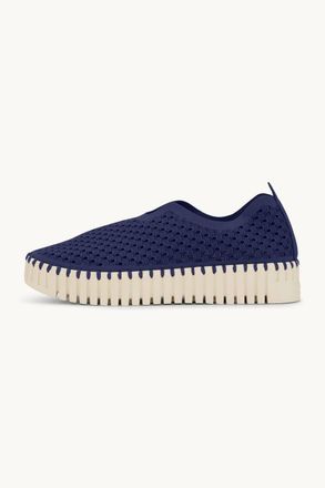 Ilse Jacobsen Womens Plateau Tulip Flats In Dark Indigo