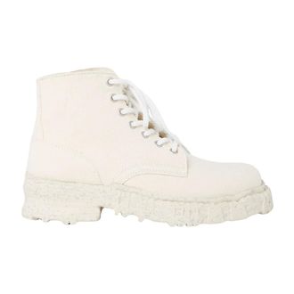 Miharayasuhiro Ankle Boots, male, Beige, Size: 6 US Canvas Boots