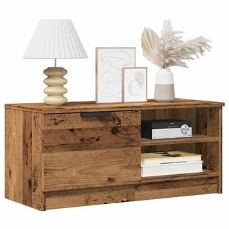 Berkfield Home TV Cabinets 2 pcs Old Wood 80x35x36.5 cm Engineered Wood in Brown