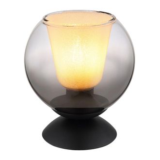 Globo Lighting Globo - L&aacute;mpara De Mesa - Barry - Negro - Vidrio - &Oslash; 18cm - E27