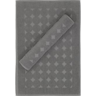 Linum Home Textiles Sinemis Circle Design Bath Mats - Set of 2 in Dark Grey at Nordstrom Rack