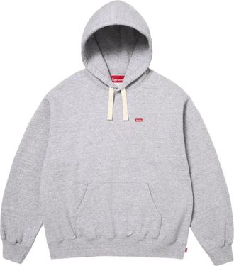 SUPREME SS26 Small Box Drawcord Hooded Sweatshirt Heather Grey SUP-SS26-021-HETRGRY