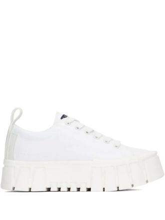 Tommy Hilfiger platform lace-up sneakers - women - Nylon/Rubber/Recycled Polyester - 40 - White