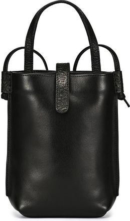 OLD TREND Wishbone Genuine Leather Structured Convertible Crossbody in Black at Nordstrom