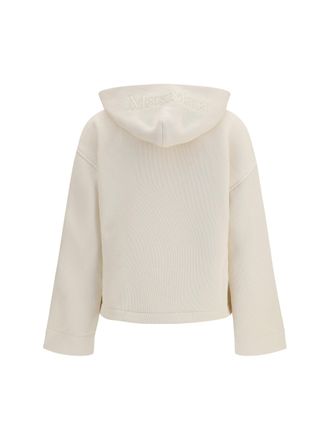 Max Mara Pure Hooded Sweatshirt - Ivory