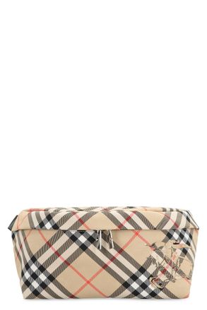 Burberry Mens Technical Fabric Belt Bag Beige Polyurethane