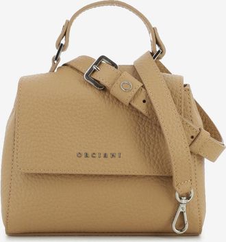 Orciani Borsa a mano mini Sveva Soft biscotto