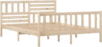 vidaXL Estructura De Cama Doble Peque&ntilde;a De Madera Maciza 120x190 Cm Vidaxl