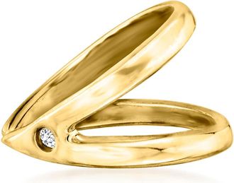RS Pure by Ross-Simons 14kt Yellow Gold Single Ear Cuff