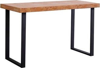 Home Heavenly Mesa de estudio estilo industrial roble nordish patas negras