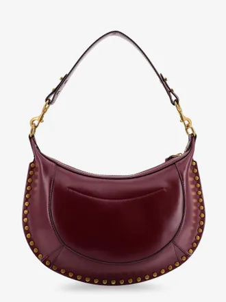 Isabel Marant Womens Crossbody Bag Naoko Leather Purple Shoulder