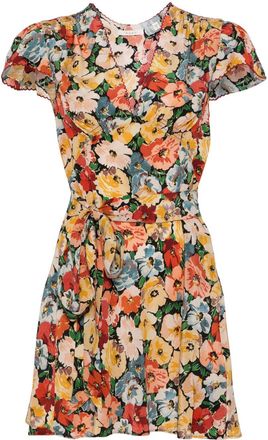 Dôen Floral Minidress - Womens - Silk