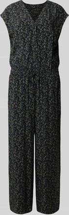 OPUS Jumpsuit mit Volant&auml;rmel Modell Moneli in Dunkelbraun, Gr&ouml;&szlig;e 34