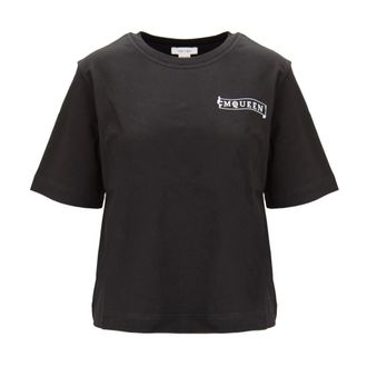 Alexander McQueen T-Shirts - female - Alexander McQueen - T-Shirts - Black - M - Tops