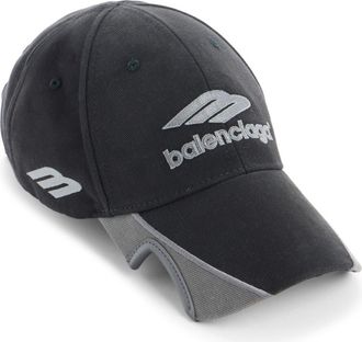 Balenciaga American Football Logo Embroidered Adjustable Baseball Cap in 1000 Black at Nordstrom, Size Medium