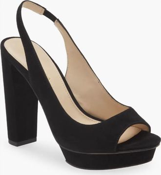 Pelle Moda Womens Palma Slingback Sandals In Black Suede