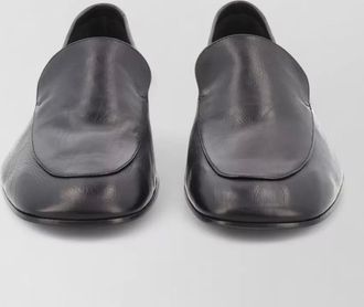 Dries Van Noten leather loafers square toe design