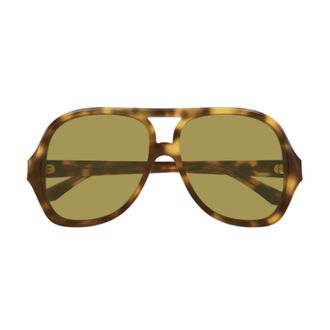 Chlo&eacute; Sunglasses, unisex, Brown, Size: 58 MM Aviator Sunglasses