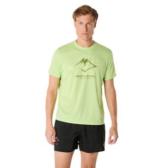 Asics Asics Heren Fujitrail Logo T-Shirt (Groen)