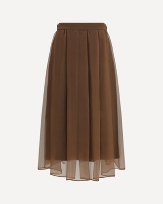 Brunello Cucinelli Pleated Circle midi Skirt Female 40