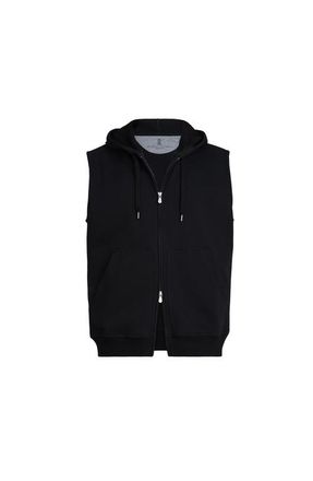Brunello Cucinelli Sleeveless sweatshirt in Black at Nordstrom, Size Xxx-Large Eu
