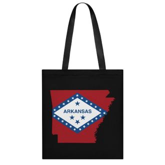 Generic Arkansas State Map Flag Womens Tote Casual Shopping Bag Lightweight Shoulder Bags Hobos Handbag for Work Travel Daily 35x40cm