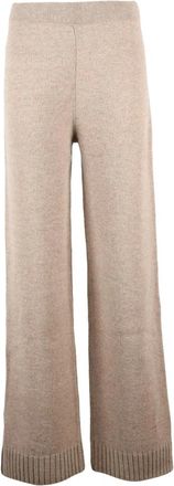 Tory Burch Pantalones Anchos - Trousers - Mujer - Beige - S
