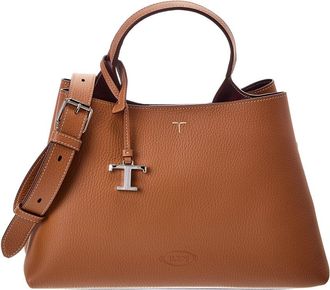 Tod's Tods T Lock Small Leather Tote