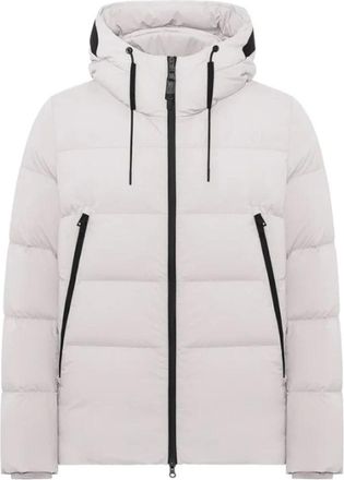 Duno Witte Stijlvolle Jassen - Heren - Gewatteerde jassen - Wit - 2XL - Jassen