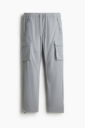 H&M Cargohose aus Nylon in Regular Fit - Grau