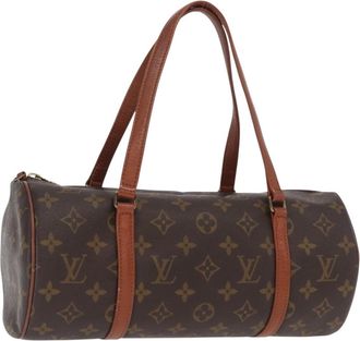 Louis Vuitton Papillon Handbag Monogram Canvas Brown Canvas Handbag (Pre-Owned)