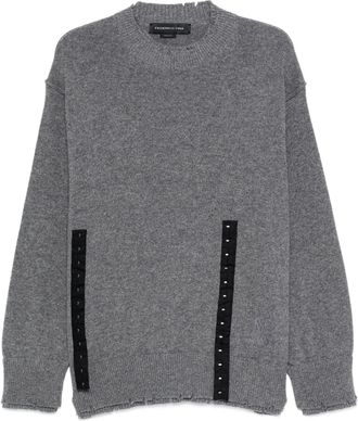 Federico Cina Corset Distressed Crewneck