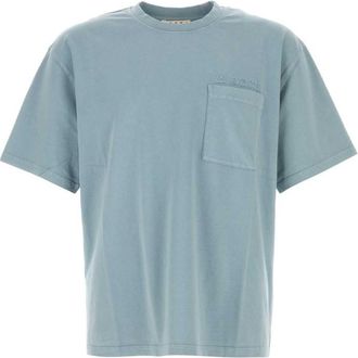 Marni Powder Blue Cotton T-shirt