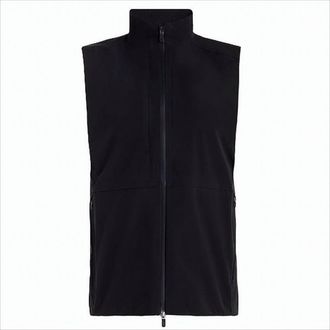 G/Fore High-Collar Black Vest With Zippered Pockets