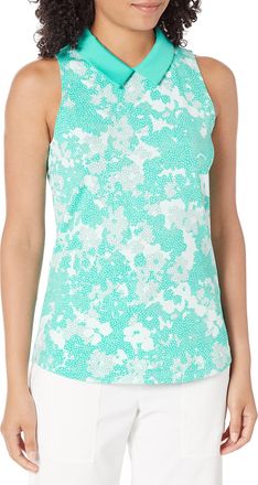 Under Armour Womens Zinger Rise Sleeveless Golf Polo Shirt, NEP, M