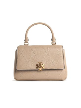 Tory Burch Tory Burch Charlie Matelass&eacute; Mini-Tasche in beigem Lear