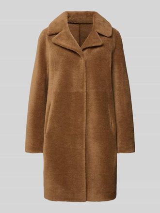 Oakwood Regular Fit Mantel aus reiner Wolle Modell VENUS in Cognac, Gr&ouml;&szlig;e M