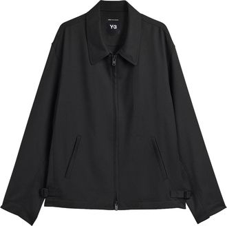 Yohji Yamamoto Ref W Blouson Polyester And Wool Jacket