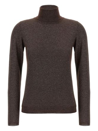 Brunello Cucinelli Sparkling Cashmere And Silk Lightweight Turtleneck Sweater