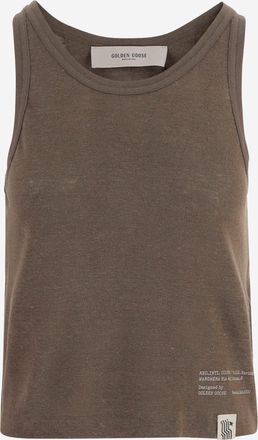 Golden Goose Linen Tank Top