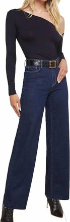 L'agence Scottie High Rise Wide Leg Jeans In Koval Dark Wash