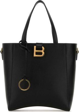 Balenciaga Black Leather Small Hourglass Handbag