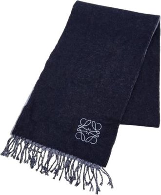 Loewe Pre-owned Scarves, female, Blue, Size: ONE SIZE Pre-owned Stole